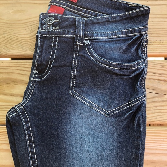 Red Rivet Jeans - Picture 3 of 5